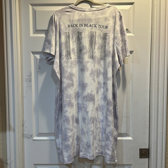 Lane Bryant AC/DC Tie Dye T-Shirt Dress 22/24 - Picture 9 of 10